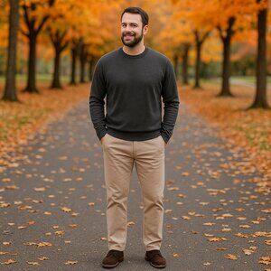 Johnnie O Men's Tan Pants 40x34 100% Cotton